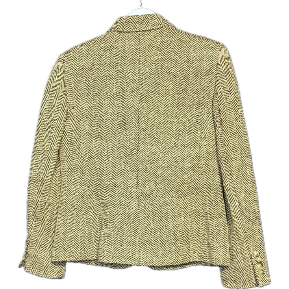 Lauren Ralph Lauren Women's Ivory Cream Silk Linen Blend Blazer size 4 - Picture 2 of 3